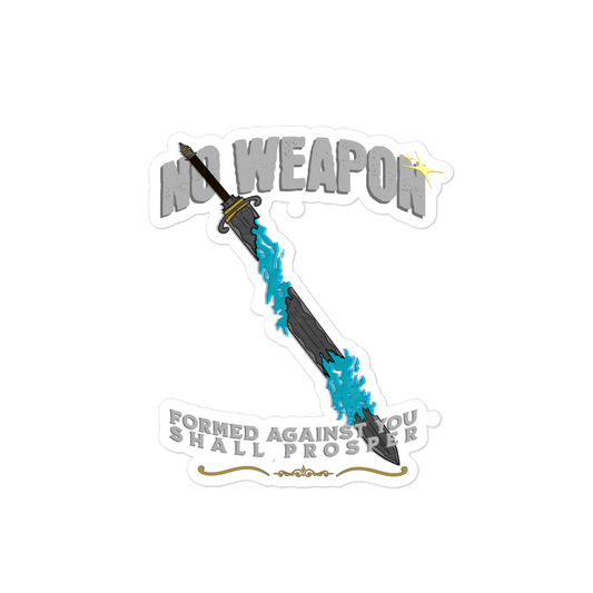 “No Weapon” sticker