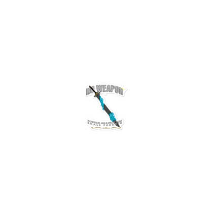 “No Weapon” sticker