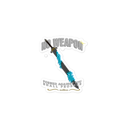 “No Weapon” sticker