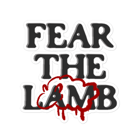 FEAR THE LAMB (sacrifice) STICKER